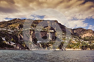 Panorama of the Amalfi coast in the area of Ã¢â¬â¹Ã¢â¬â¹La Vite Beach photo